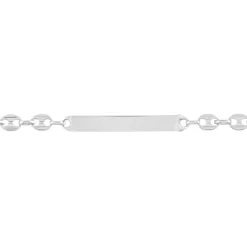 Bracelet Identité Carrus Argent Blanc