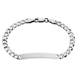 Bracelet Identité Casper Argent Gris