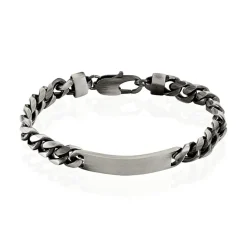 Bracelet Identité Esteban Acier Gris