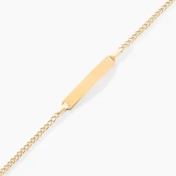 Bracelet Identité Etheline Maille Gourmette Or Jaune