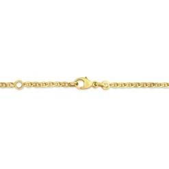 Bracelet Identité Fanelia Maille Marine Or Jaune