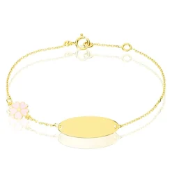 Bracelet Identité Gaspardine Maille Forçat Or Jaune