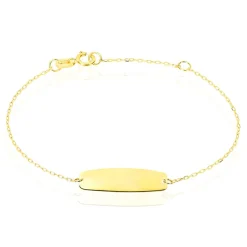 Bracelet Identité Gaspardine Maille Forçat Or Jaune