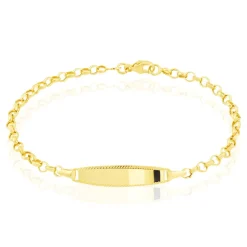 Bracelet Identité Marcel Maille Jaseron Or Jaune