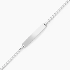 Bracelet Identité Shanah Or Blanc