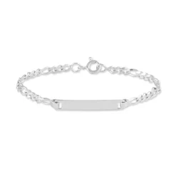 Bracelet Identité Vivian Argent Blanc