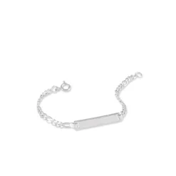 Bracelet Identité Vivian Argent Blanc