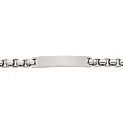 Bracelet Identite Acier Blanc Doryan