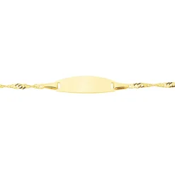 Bracelet Identite Bebe Or Jaune Ericka