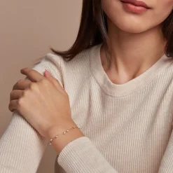 Bracelet Identitée Jazmin Or Jaune Perle De Culture