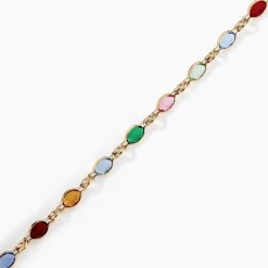 Bracelet Ilvaae Plaqué Or Jaune Pierre De Synthese