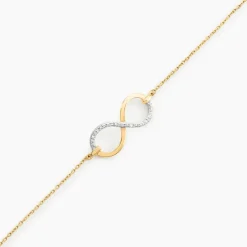 Bracelet Infino Or Jaune Diamant