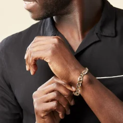 Bracelet Iris Or Bicolore Maille Gourmette