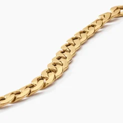 Bracelet Iris Or Jaune Maille Gourmette