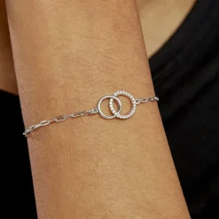 Bracelet Isabel Argent Blanc Oxyde De Zirconium