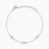 Bracelet Iseline Argent Blanc Oxyde De Zirconium