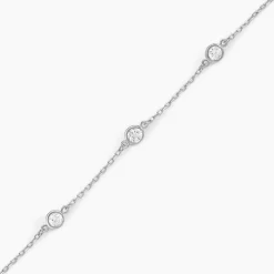 Bracelet Iseline Argent Blanc Oxyde De Zirconium