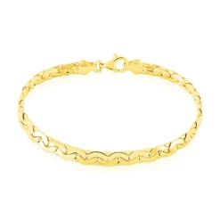 Bracelet Ivy Maille Haricot Or Jaune