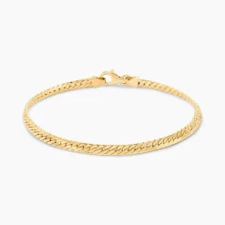 Bracelet Izel Maille Anglaise Or Jaune