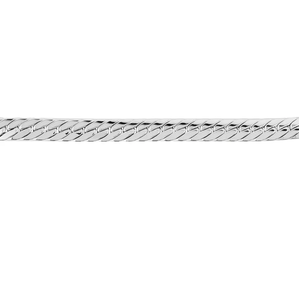 Bracelet Izel Maille Anglaise Or Blanc