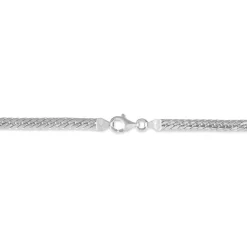 Bracelet Izel Maille Anglaise Or Blanc