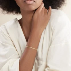 Bracelet Izel Maille Anglaise Or Jaune