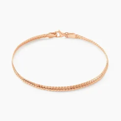 Bracelet Izel Maille Anglaise Or Rose