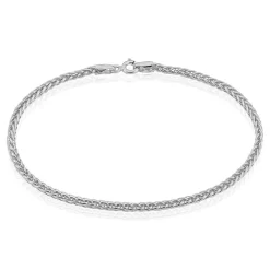 Bracelet Jany Maille Palmier Or Blanc