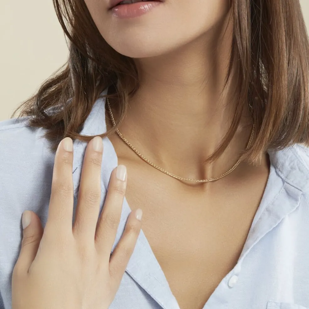 Bracelet Jany Maille Palmier Or Jaune