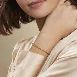 Bracelet Jany Maille Palmier Or Jaune