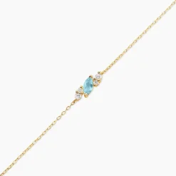 Bracelet Jardin Secret Or Jaune Topaze Oxyde De Zirconium