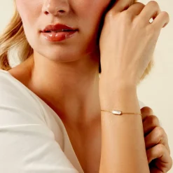 Bracelet Jazz Acier Jaune Nacre