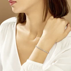 Bracelet Jerry Maille Corde Or Blanc