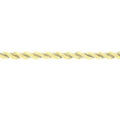 Bracelet Jerryenne Maille Corde Et Venitienne Or Bicolore