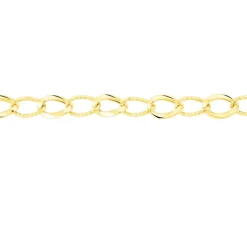 Bracelet Joice Maille Alternée Et Godronne Or Jaune