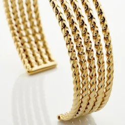 Bracelet Jonc Acier Dore Anthonyn