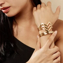 Bracelet Jonc Adel Acier Jaune