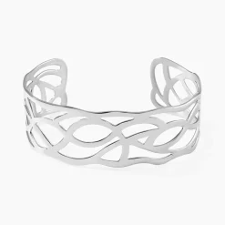 Bracelet Jonc Aelis Acier Blanc