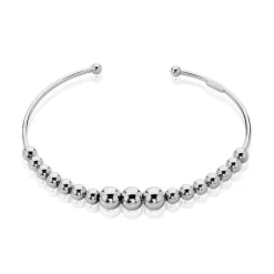 Bracelet Jonc Atlantis Argent Blanc