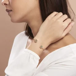 Bracelet Jonc Blanka Plaqué Or Jaune