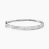 Bracelet Jonc Carinne Argent Blanc Oxyde De Zirconium