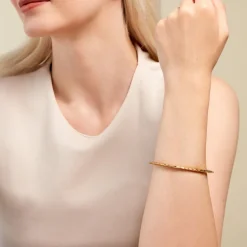 Bracelet Jonc Coimbra Acier Jaune