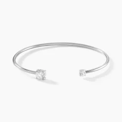 Bracelet Jonc Domitille Argent Blanc Oxyde De Zirconium