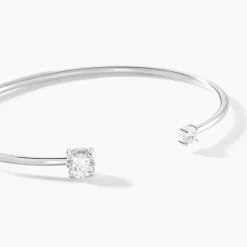 Bracelet Jonc Domitille Argent Blanc Oxyde De Zirconium