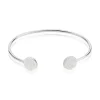 Bracelet Jonc Domitylle Argent Blanc Oxyde De Zirconium