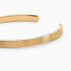 Bracelet Jonc Ensoleillée Plaqué Or Jaune