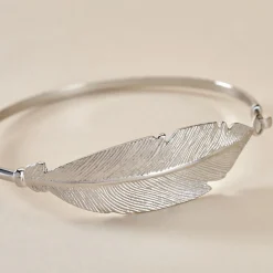 Bracelet Jonc Euriell Argent Blanc