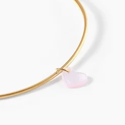 Bracelet Jonc Ida Coeur Or Jaune