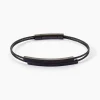 Bracelet Jonc Jakob Acier Noir Sans Pierre