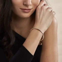 Bracelet Jonc Karama Or Bicolore